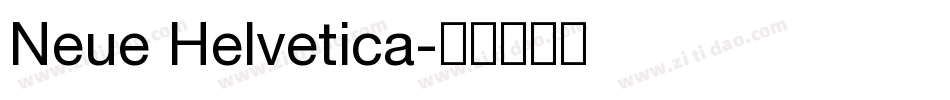 Neue Helvetica字体转换